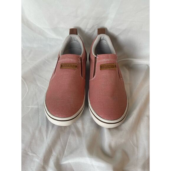 Xtratuf-canvas sharkbyte deck shoe-stone washer canvas-pink-women’s size 8 - Picture 3 of 8
